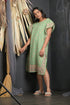 OWO THE LABEL Floral Print Light Green Color Kaftan With Designer Border (OTL-KFTN-1002)